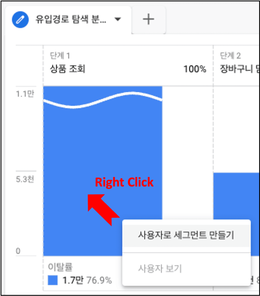 사용자로 세그먼트 만들기